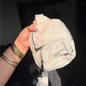 Lululemon Athletica Light Beige Mini Backpack
